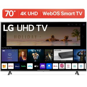 LG 70" 4K UHD Smart TV 2160p webOS, 70UQ7070ZUD