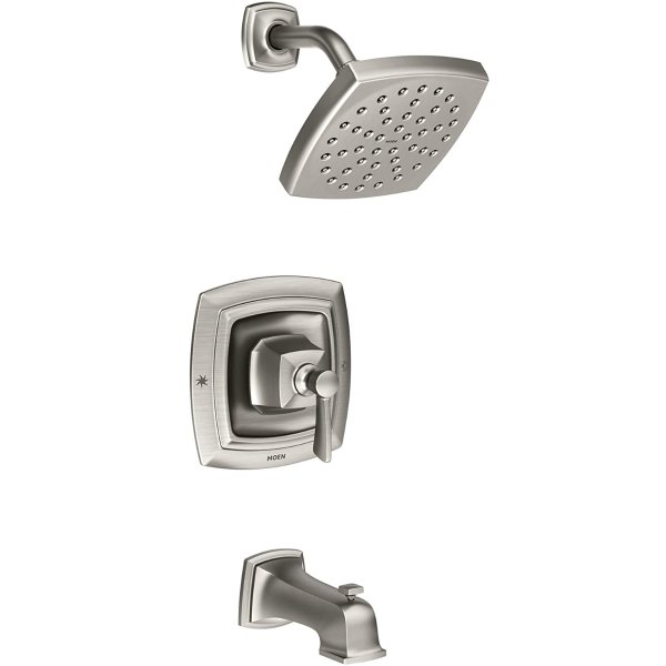 82922SRN Conway Posi-Temp Tub and Shower with Valve Included, Spot Resist Brushed Nickel