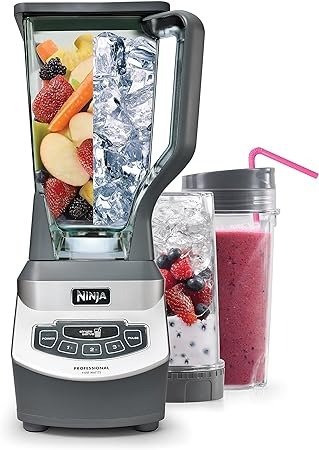 Ninja SS351 Foodi Power Blender & Processor System 1400 WP Smoothie Bowl  Maker & Nutrient Extractor* 6 Functions for Bowls, Spreads, Dough & More,  smartTORQUE, 72-oz.** Pitcher & To-Go Cups, Silver: Home & Kitchen 