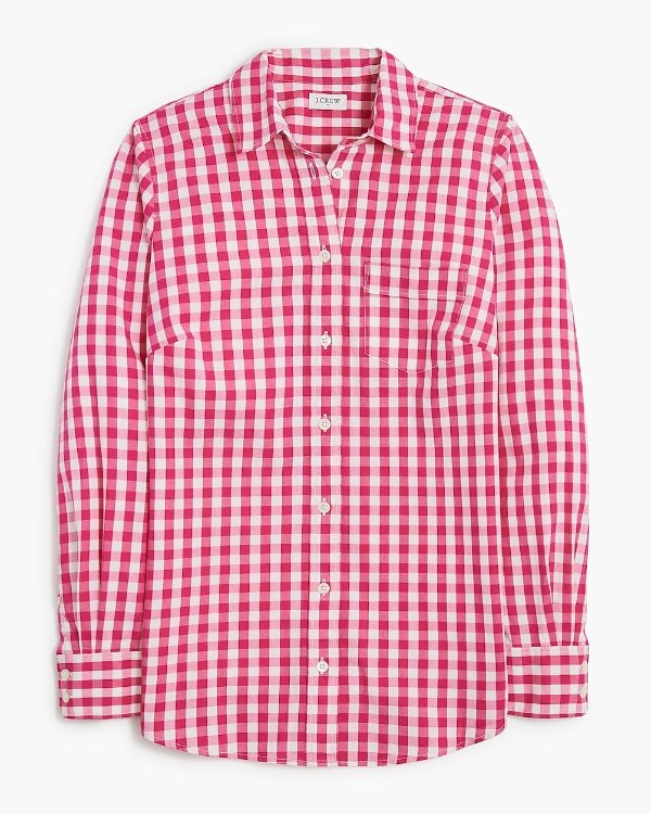 Lightweight cotton-blend shirt in signature fit