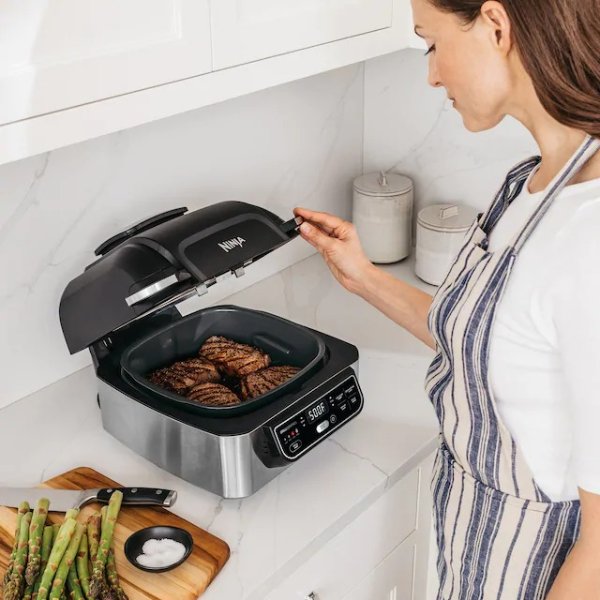 Foodi 5-in-1 Indoor Grill with Air Fryer, Roast, Bake & Dehydrate