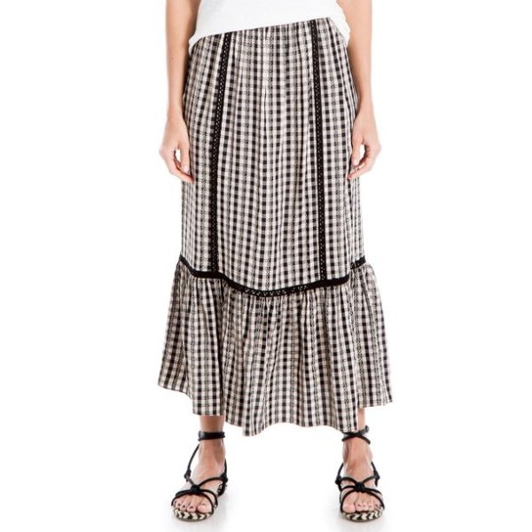Women's Maxi Woven Jacquard Skirt