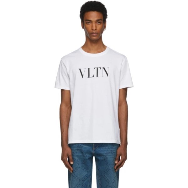 Valentino - White 'VLTN' T-Shirt