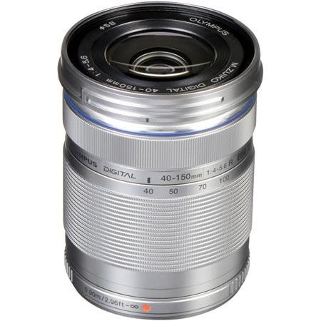 M. Zuiko Digital ED 40-150mm f/4-5.6 "R" Zoom Lens, Silver, for Micro Four Thirds System
