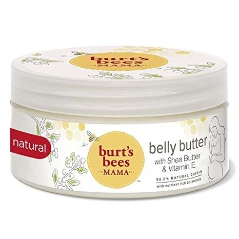 Belly Butter Skin Care, Burt's Bees Mama Pregnancy Lotion, Stretch Mark Cream, with Shea Butter and Vitamin E, 99% Natural, 78 Ounce (Pack of 3) (Packaging May Vary)