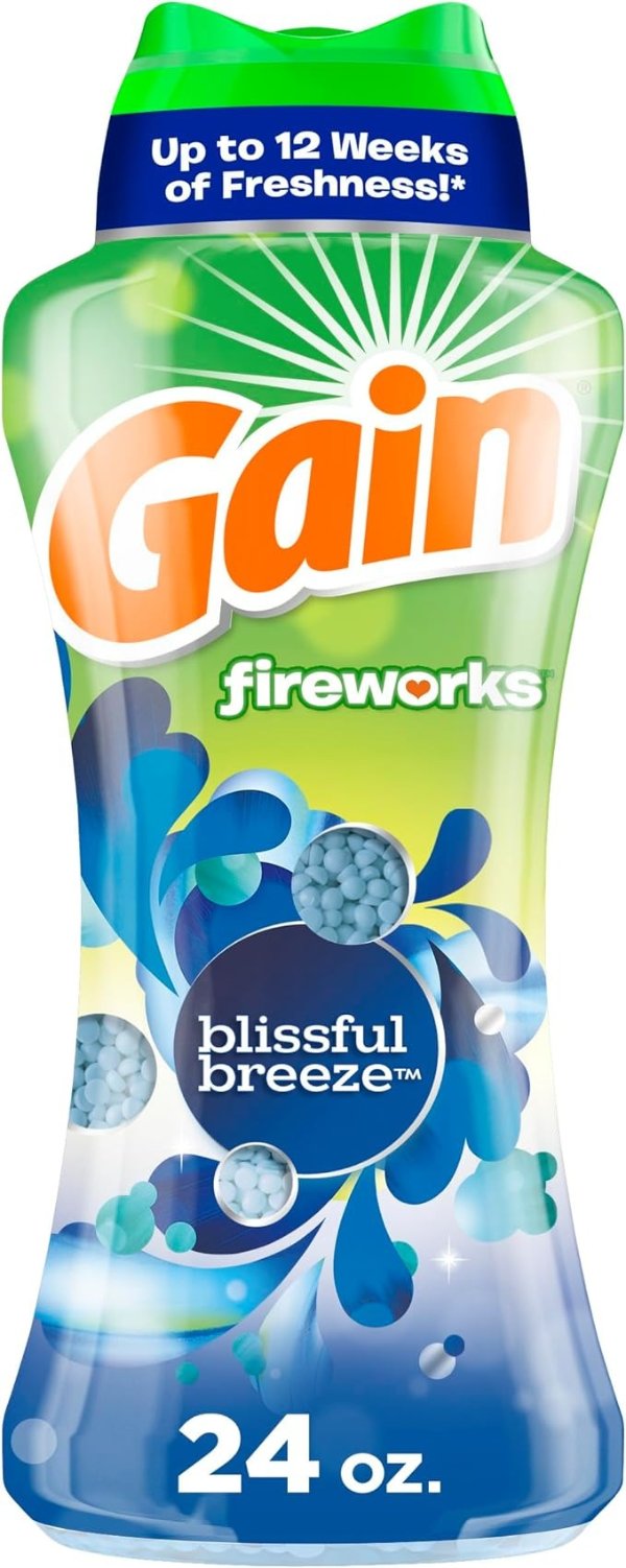 Fireworks In-Wash Scent Booster Beads, Blissful Breeze, 24 oz