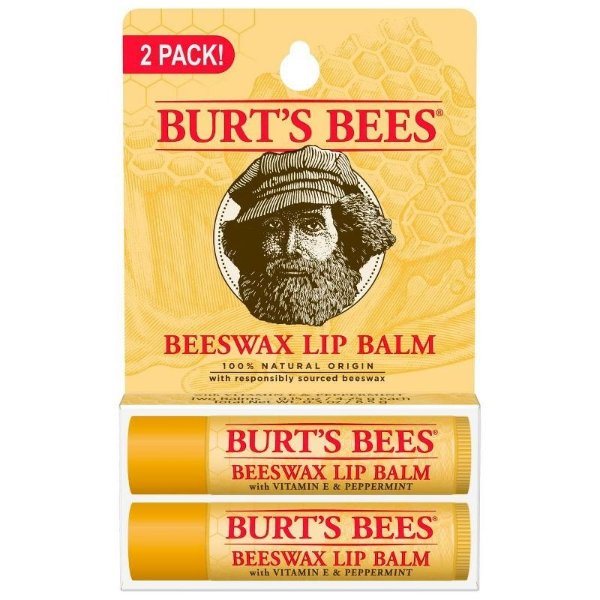 Burt&#39;s Bees Beeswax Lip Balm - 2ct/0.15oz