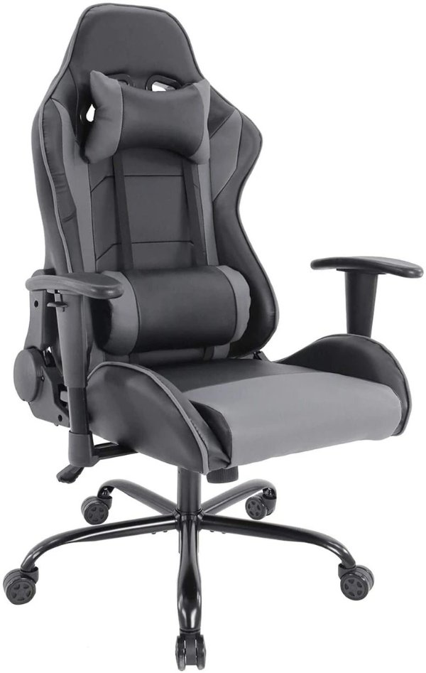 Milemont Gaming Chair Racing Style Ergonomic High Back Computer Chair with Height Adjustment, Headrest and Lumbar Support