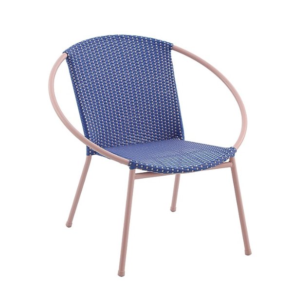 Wild Sage™ Round Stacking Chair in Blue/Pink | Bed Bath & Beyond