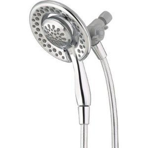 Delta In2ition Two-in-One 4-Spray Hand Shower and Shower Head Combo Kit in Chrome
