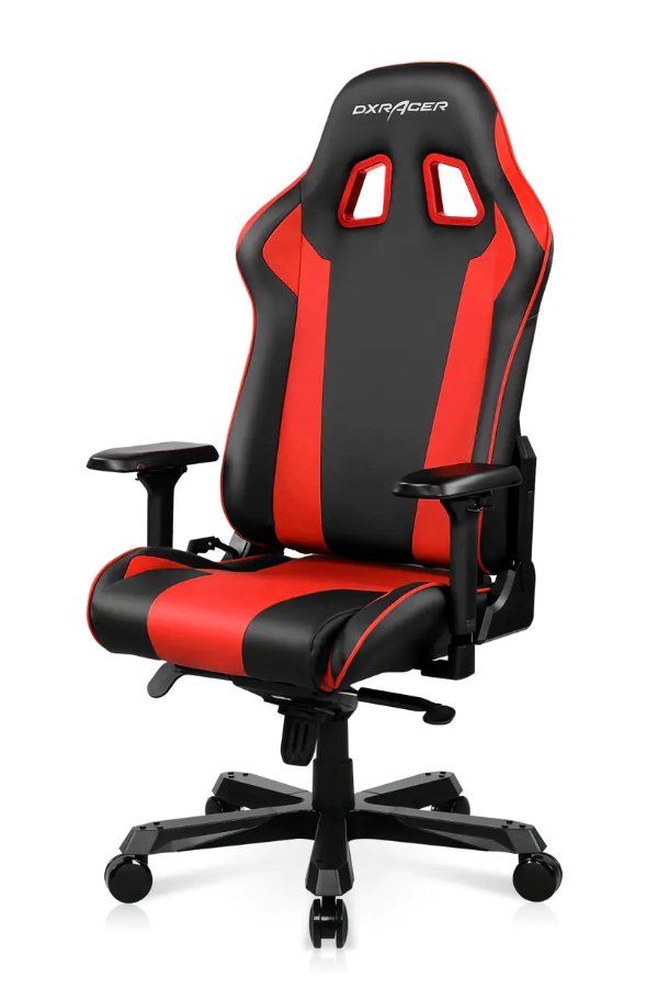 King Series Modular Gaming Chair Extra Wide Seat Large Backrest D4000- Black & Red