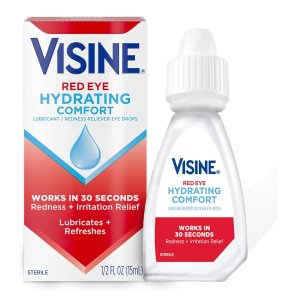 Visine Red Eye Hydrating Comfort Redness Relief and Lubricant Eye Drops  0.5 fl. oz