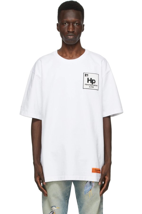 White & Blue Herons Halo T-Shirt