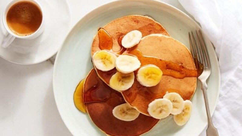 超简单香蕉pancake制作！