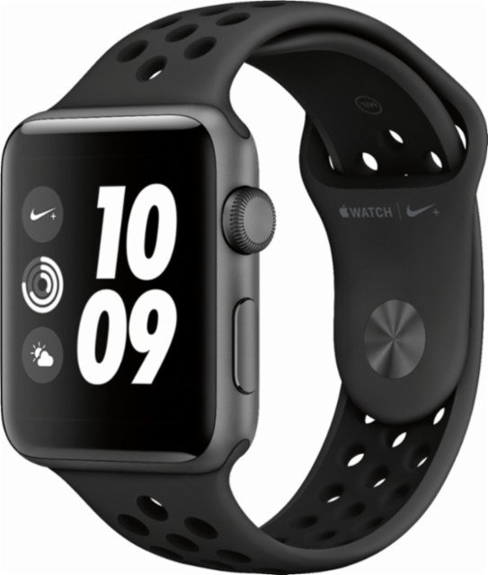 -Watch Nike+ Series 3 (GPS) 42mm Space Gray Aluminum Case with Anthracite/Black Nike Sport Band - Space Gray Aluminum