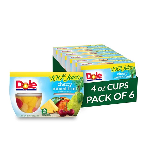 Dole Fruit 100% 果汁樱桃混合水果 24杯