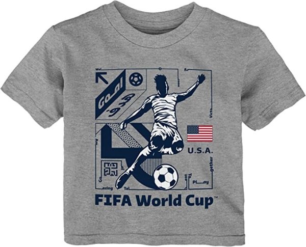Outerstuff Unisex Kid's FIFA World Cup National Pride Short Sleeve Tee