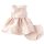Baby Girls Foil Floral Jacquard Matching Dress