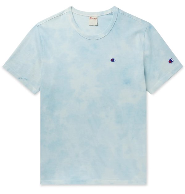 Logo-Embroidered Tie-Dyed Cotton-Jersey T-Shirt