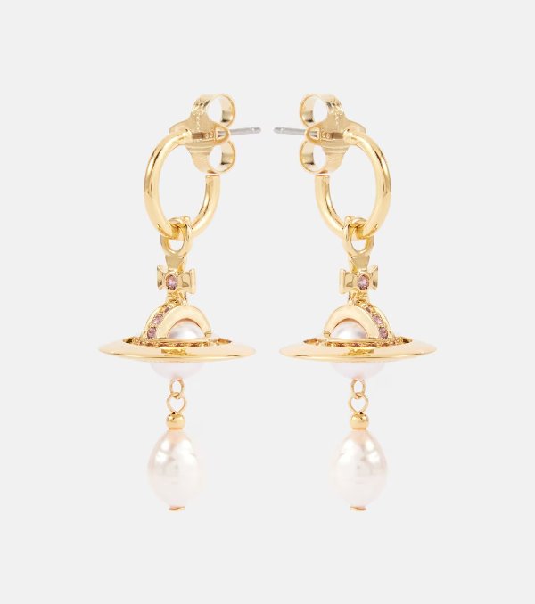 Aleksa embellished drop earrings