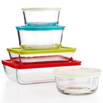 10-Piece Simply Store Set with Colored Lids, Created for Macy's