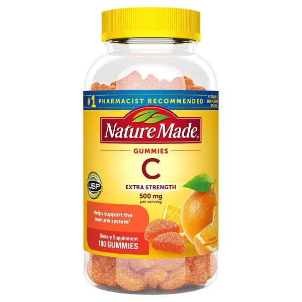 Extra Strength Vitamin C 500mg, 180 Adult Gummies