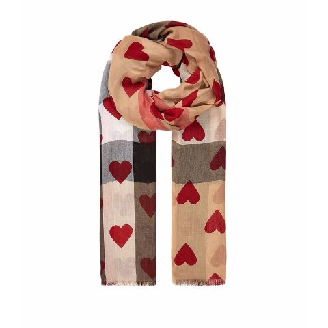 burberry爱心围巾