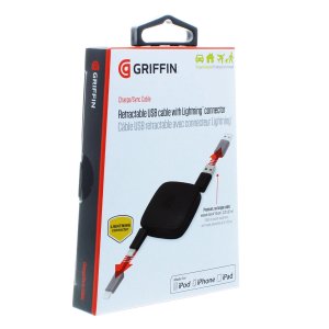 GRIFFIN Compact Retractable Charge Sync Lightning Cable