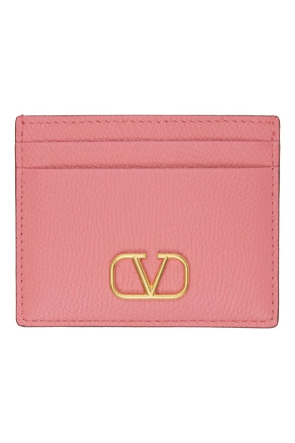 Pink VLogo Card Holder