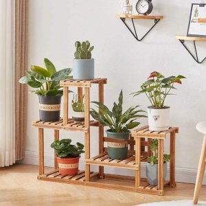 Homchwell Pine Wood Plant Stand