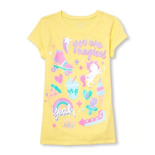 Girls Short Sleeve 'You Are Magical' Graphic Tee