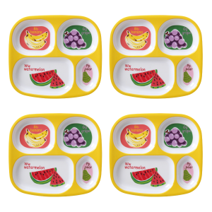Mainstays 儿童膳食分装盘子热卖 4件套 不含BPA
