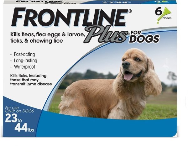 Plus Flea & Tick Medium Breed Dog Treatment, 23 - 44 lbs, 6 treatments - Chewy.com