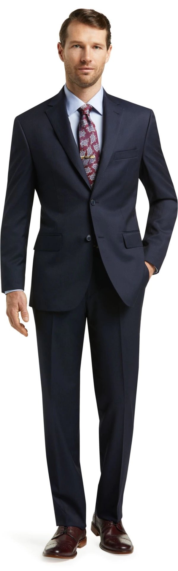 Reserve Collection Tailored Fit Woven Stripe Suit CLEARANCE - All Clearance | Jos A Bank