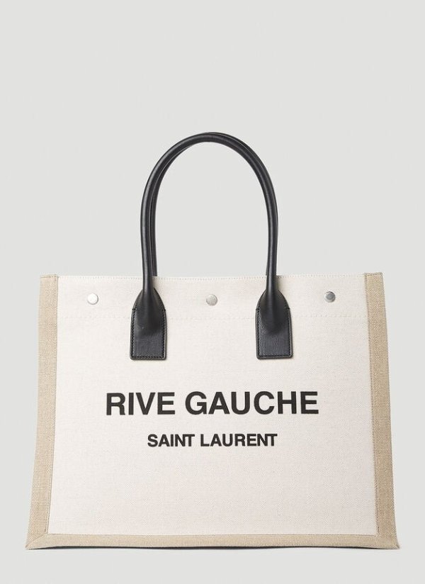 Rive Gauche Tote Bag in Cream