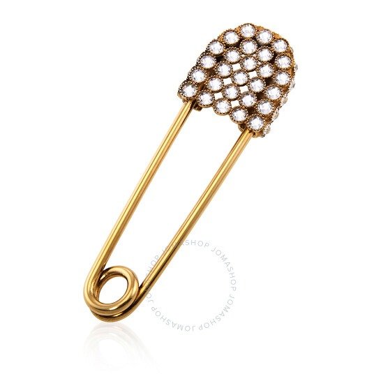 Ladies Brass/Crystal Crystal Gold-plated Kilt Pin