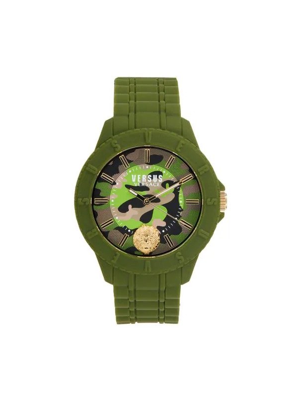 42MM Silicone & Stainless Steel Watch
