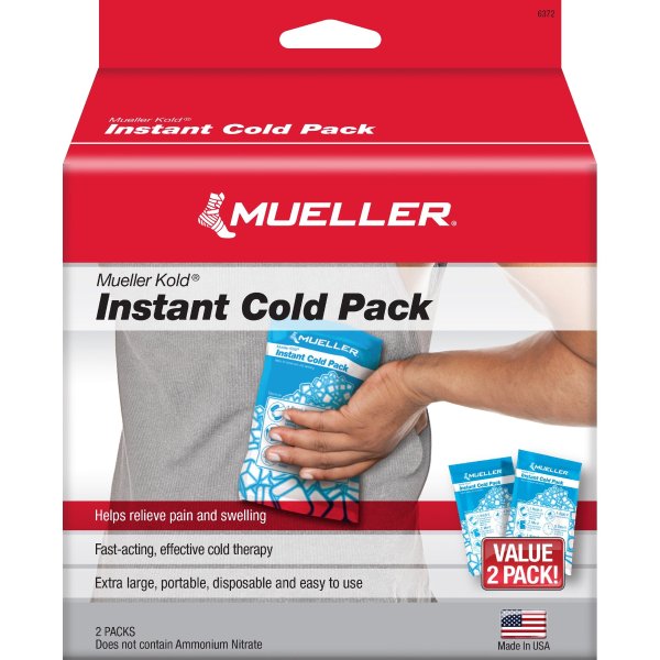 Instant Cold Packs, 6" x 9", 2 pack