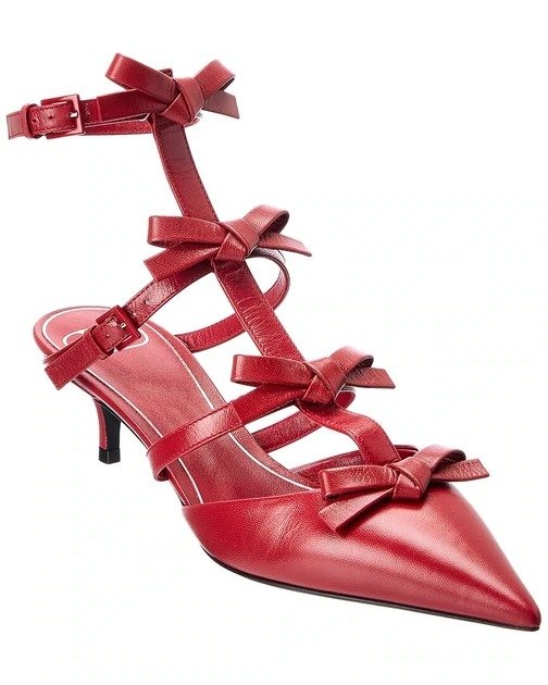 Valentino French Bows 45 Leather 蝴蝶结低跟鞋