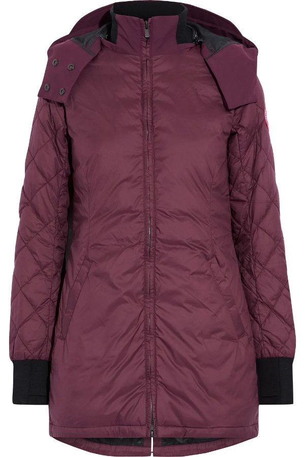 Stellarton quilted shell hooded down jacket