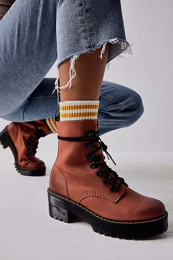 Dr. Martens Leona Platform Ankle Boots
