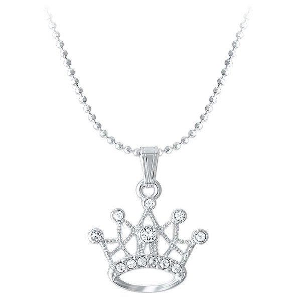 Disney Princess Crown Swarovski Crystal Necklace | shopDisney