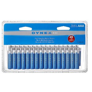 Dynex™ AA Batteries or AAA Batteries (48-Pack)
