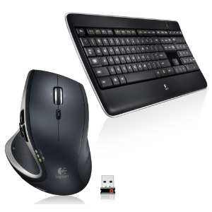 Logitech K800无线键盘和M95 MX无线激光鼠标套装(920-006237)