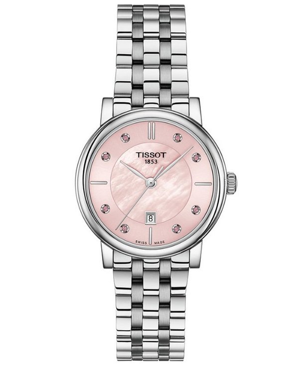 Women's Swiss Carson Premium Lady Stainless Steel Bracelet Watch 30mm