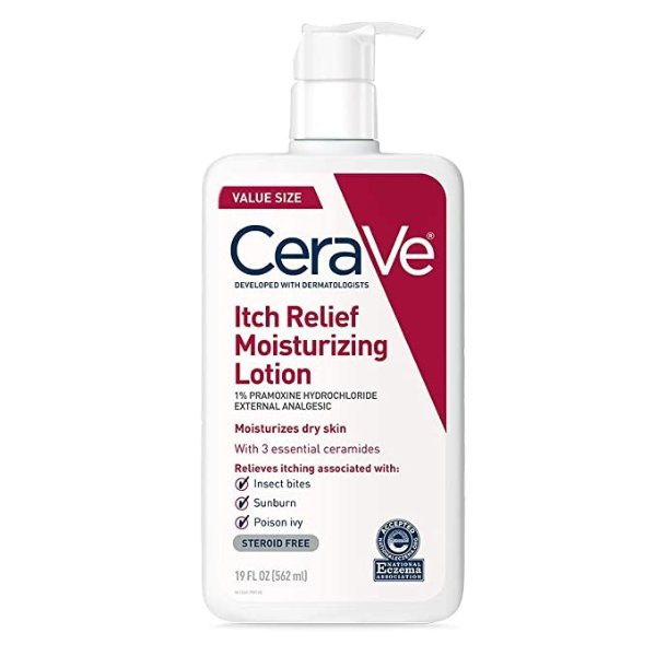 Moisturizing Lotion for Itch Relief | Anti Itch Lotion with Pramoxine Hydrochloride | Relieves Itch with Minor Skin Irritations, Sunburn Relief, Bug Bites | 19 Ounce