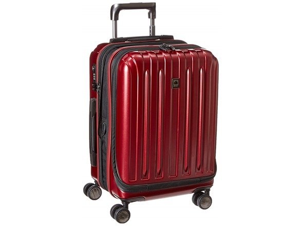 Paris Luggage Helium Titanium International 19" Carry On Hard Case Spinner Expandable Suitcase with Front Pocket, Your Choice of Color