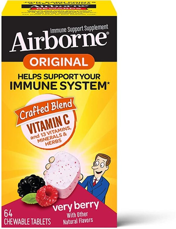 Chewable Immune Support Berry Tablets 64 ea