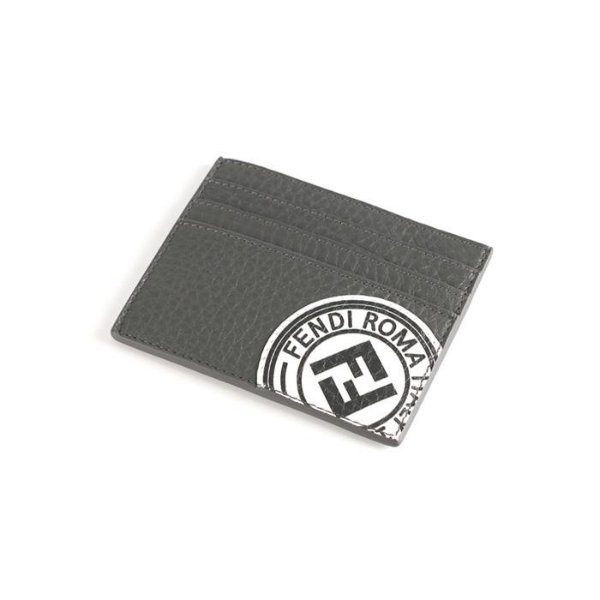 Men's Card CaseStamp Gray Fd Sell Stamp Cc Wallet