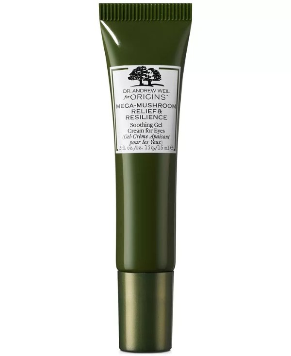 Dr. Andrew Weil For Origins Mega-Mushroom Relief & Resilience Soothing Gel Cream For Eyes, 0.5-oz.